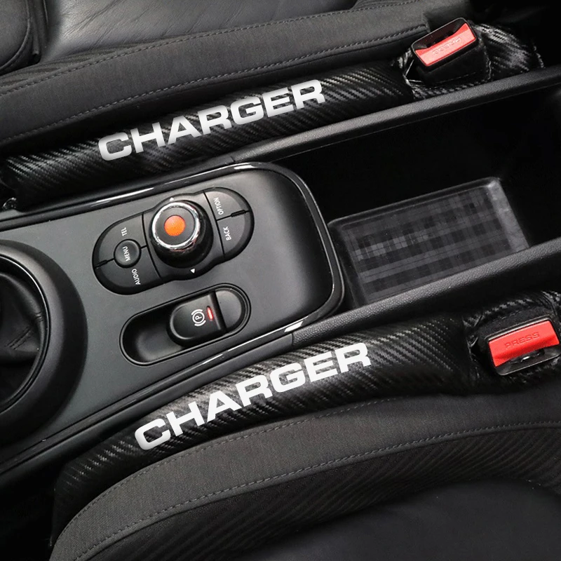 

Carbon Fiber Leakproof Protective Cover Pad Case For Dodge Charger accessories car styling