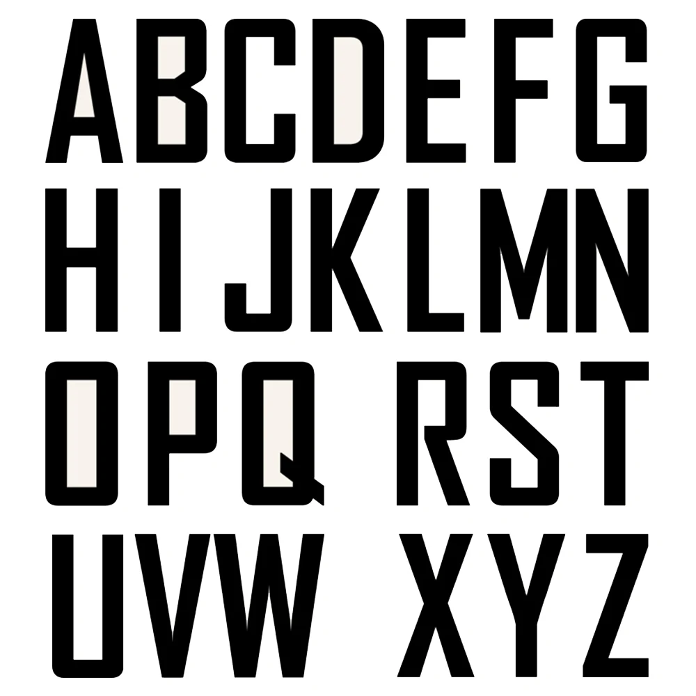 

0-9 A-Z Iron On Patches for clothing letter number patch alphabet digital sticker for children T-shirt clothes decoration