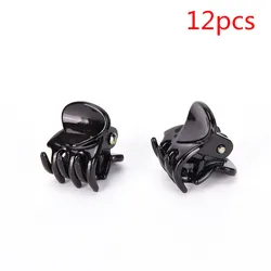 12pcs Black Plastic Mini Hair Claw About 1.5*1.5cm (0.6*0.6 12pcs Black Plastic Mini Hair Claw About 1.5*1.5cm (0.6*0.6