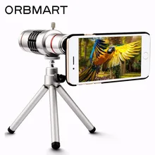 ORBMART 18X оптический зум телескоп объектив мобильного телефона для Apple iPhone 8 с мини штатив и задняя крышка чехол