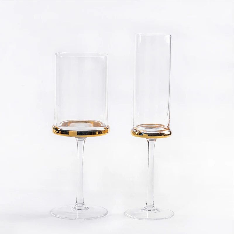 Европейский Гальванизированный Золотой/прозрачный бокал для вина Кубок Красный винный бокал для шампанского стаканы, бокалы вечерние кружка для дома