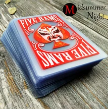 Plastic playing cards Transparent poker 100% PVC Chinese style Peking Opera poker cards poker set limited sale