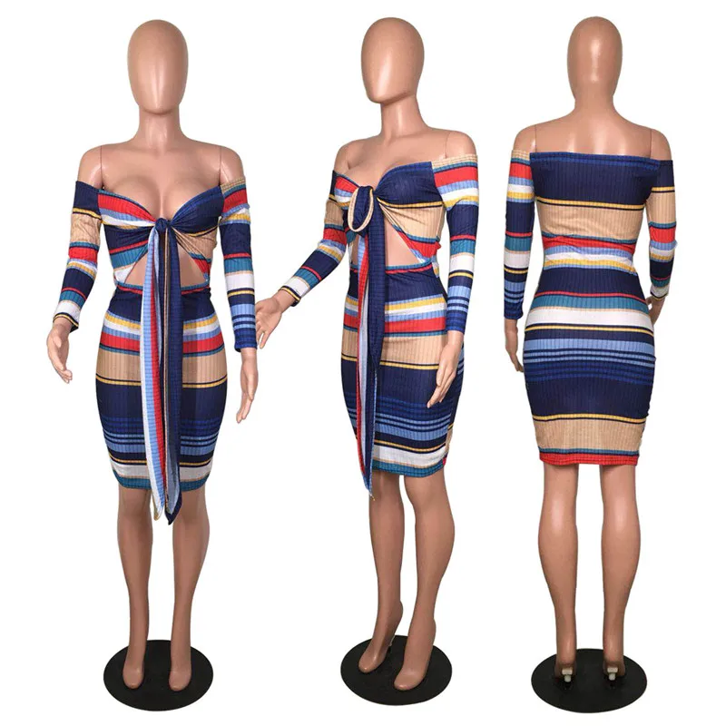 Женское платье Vestidos Облегающее вязаное осенне зимнее сексуальное с запахом