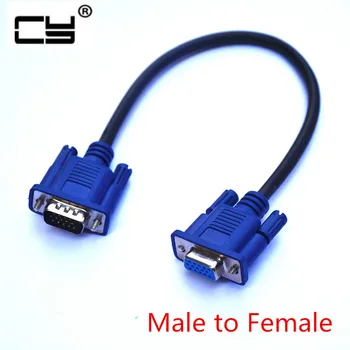 

25cm 0.25m HD15Pin VGA D-Sub Short Video Cable Cord Male to Male M/M Male to Female and Female to Female RGB Cable for Monitor