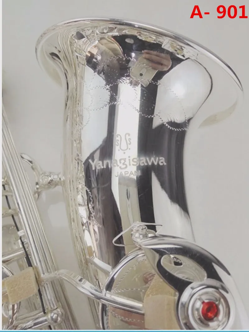 

High quality Japan sax yanagisawa alto A-901 Eb Silver plated alto saxophone Musical instrument professional performance