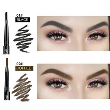 Двойной корректор для бровей краска для татуажа Тушь для бровей водонепроницаемый черный коричневый макияж карандаш для бровей