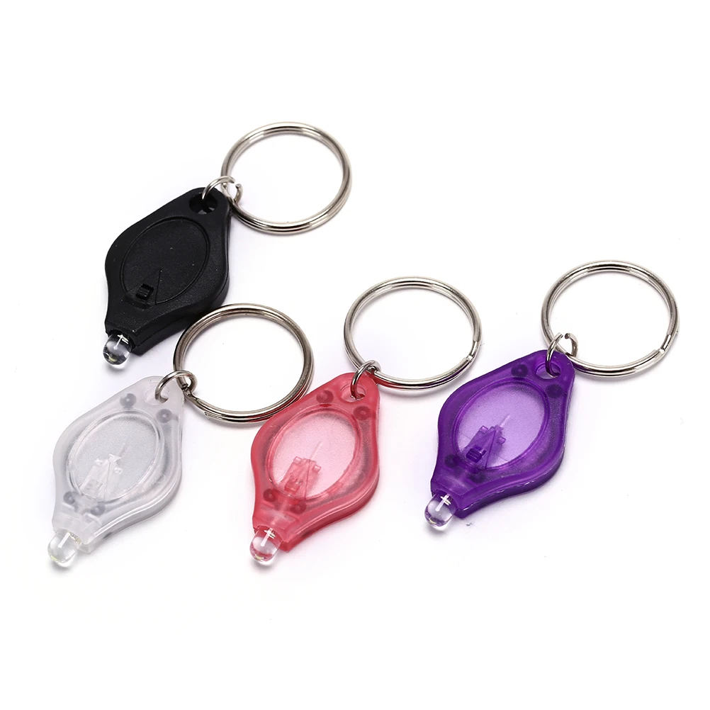 5X Mini Keychain Squeeze Light Micro LED Flashlight Torch Outdoor