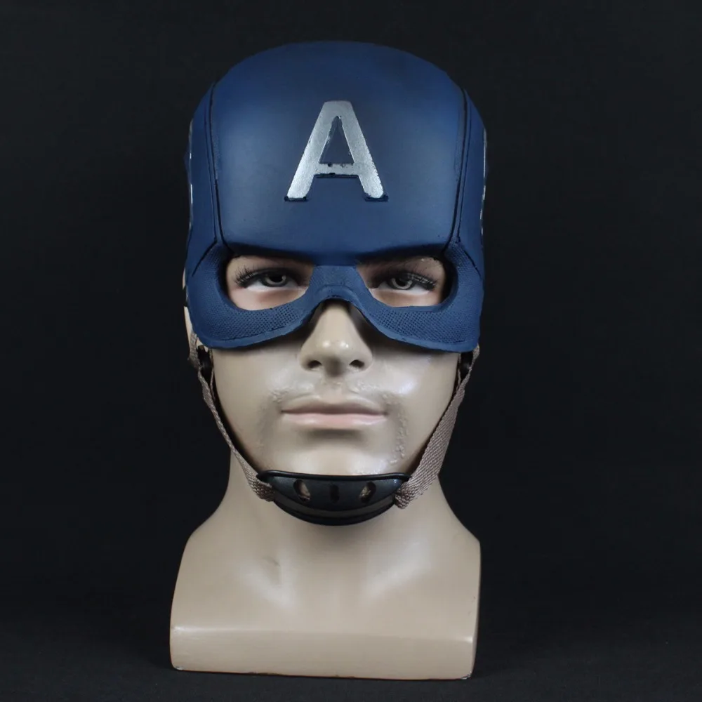 

Captain America Mask Avengers Infinity War Cosplay Superhero PU Masks Helmet Halloween Party Props