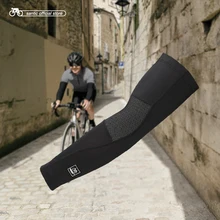 Santic перчатки для велоспорта, теплые зимние рукава для занятий спортом на открытом воздухе, баскетбол, бейсбол, теплые Рукава, Азия, W7C09072