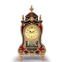 Table Clock Vintage Clock Classical Royalty Sitting Room TV Cabinet Desk Imperial Furnishing Creative Sit Pendulum Clock