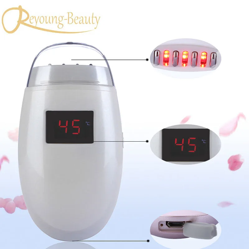 

Smart Temperature Sensor Infrared Led Light RF Radio Frequency Collagen Stimulation Wrinkle Remover Skin Tightening Massager