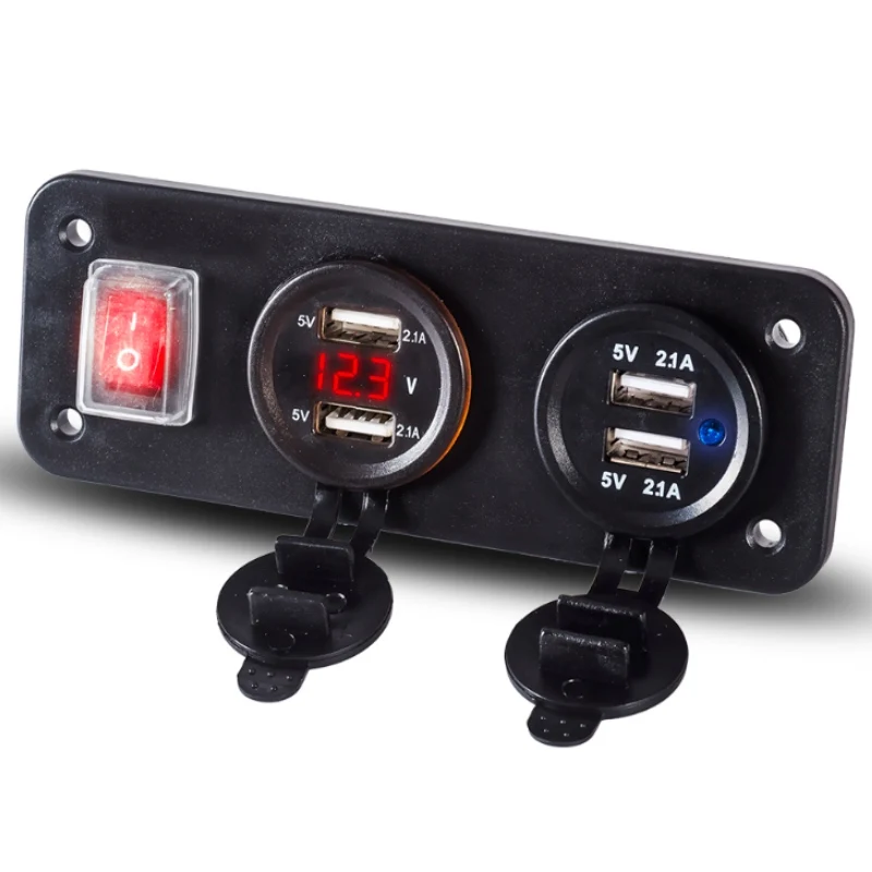 Машинная Зажигалка для сигарет розетка 4 зарядных порта USB автомобиля Зарядное
