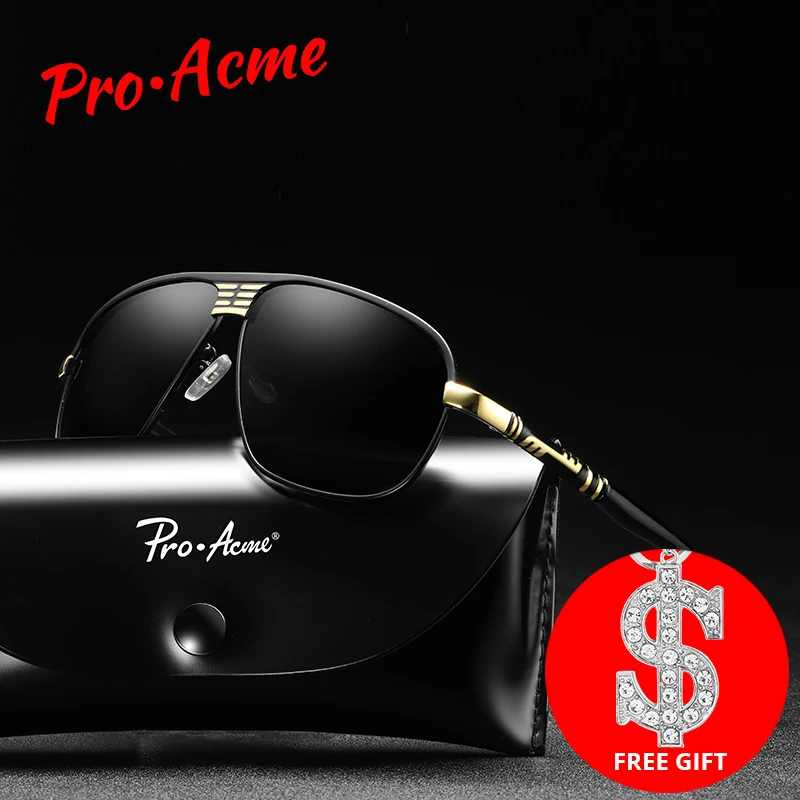 

Pro Acme Pilot Retro Sunglasses Men Polarized/Mens Sunglasses Brand Designer Retro Sun Glasses For Men oculos masculino PA1173
