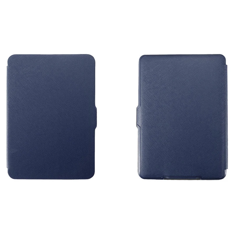 

Magnetic PU Leather Cover Case slim for Amazon Kindle Paperwhite (Cross pattern, Dark blue)