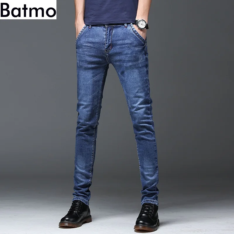 Batmo 2019 new arrival high quality casual slim jeans men ,men's pencil pants ,skinny jeans men Z005
