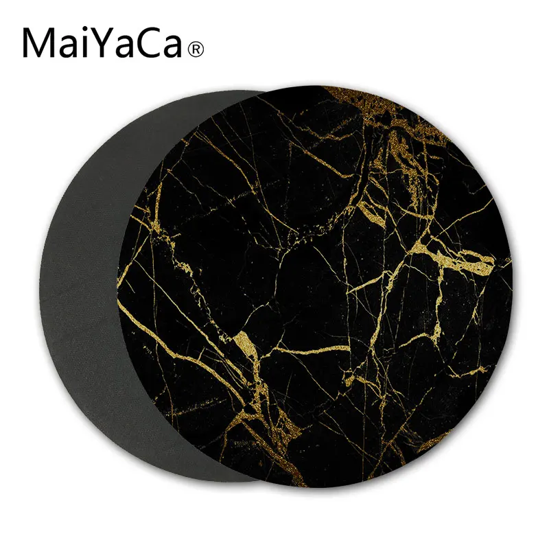 

MaiYaCa Marble Mouse Mat Customized Durable Non-Slip Rubber Round Gaming Mouse Pad Mouse Mat for Professional Gamers and Office