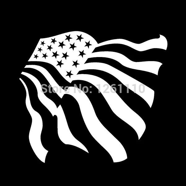 American Flag Usa Stars & Stripes Vinyl Decal Sticker For Car Truck Suv