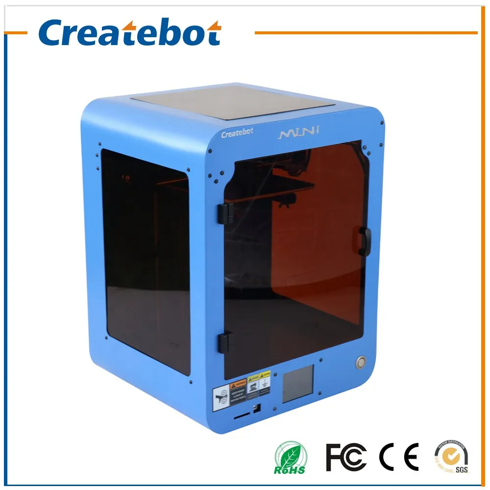 Mini 3d printer kit Semi-automatic Leveling Full Metal Structure Createbot 3D Printer With 1 Rolls Filament 8GB SD Card AS Gift
