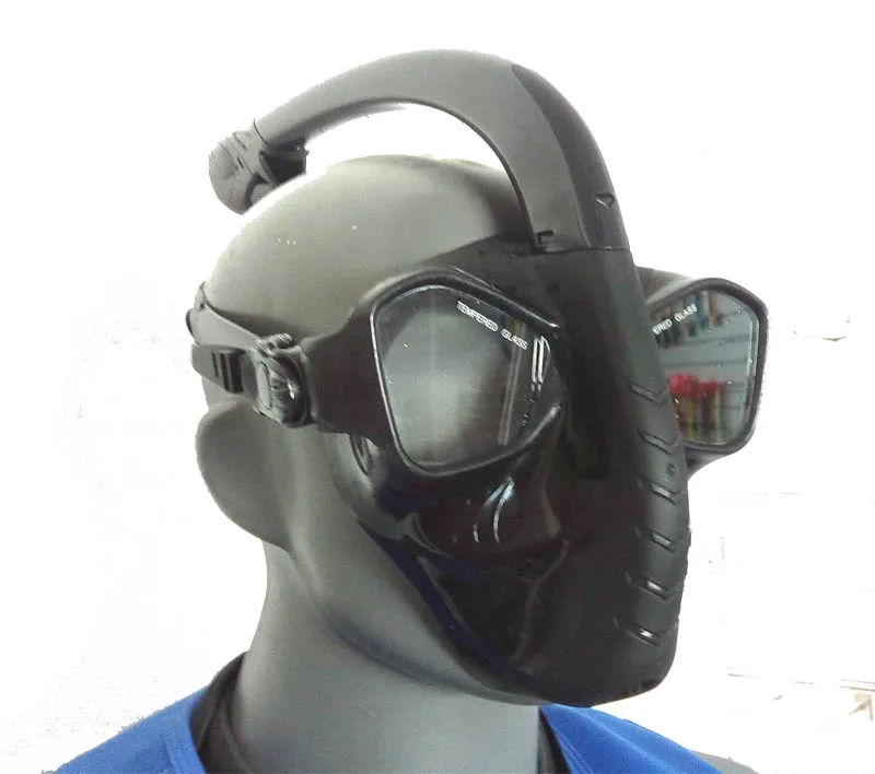 Новинка, закаленные линзы, силиконовая маска для подводной охоты и свободного плавания, набор для подводной охоты, 2 в 1, комплект шестеренок для подводной охоты