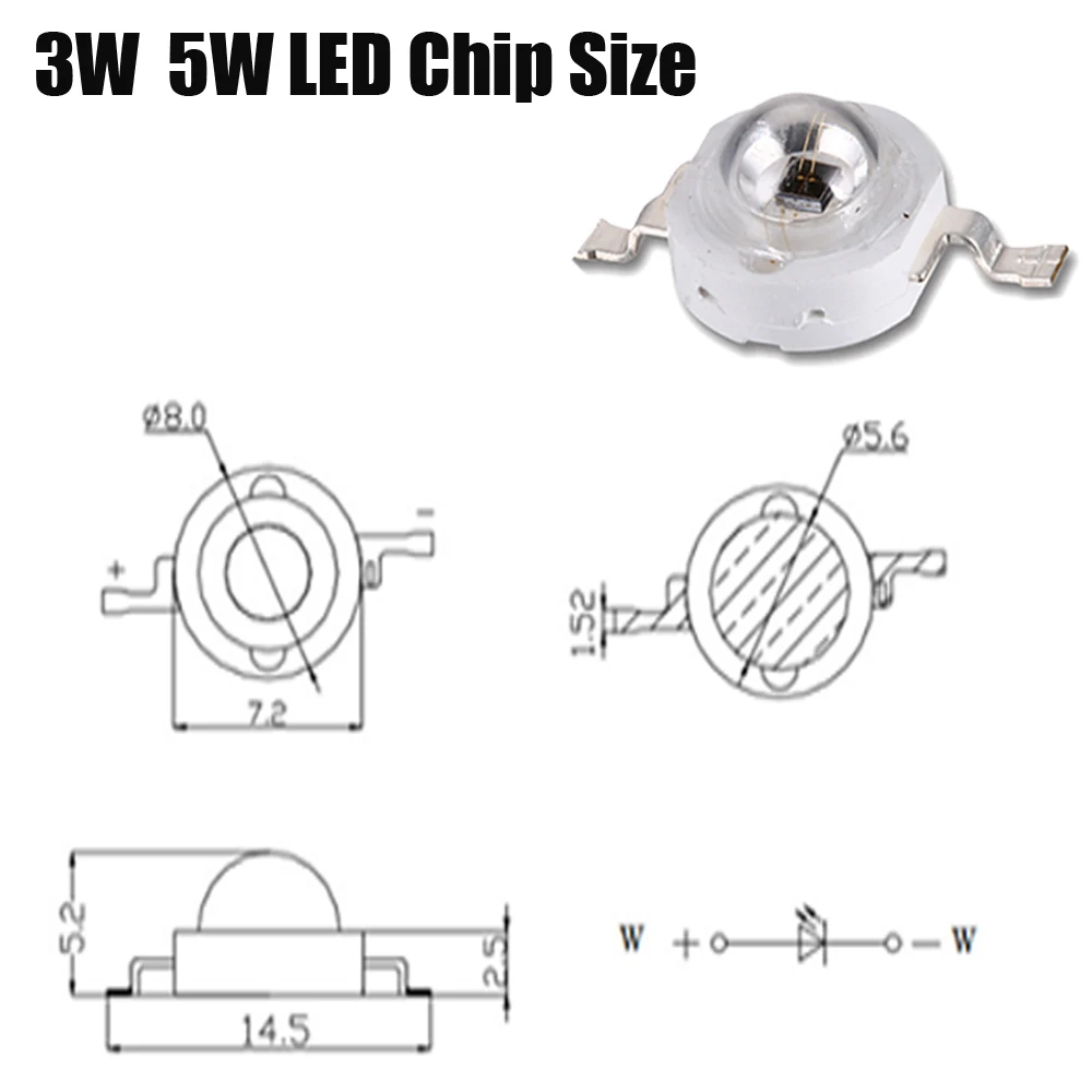 Светодиодный светильник 730Nm 850Nm 940Nm 3W 5W водонепроницаемый инфракрасный ночного