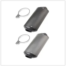 QILEJVS NEW 38mm Motorcycle Exhaust Muffler Pipe Aluminium Alloy for 125 150 160cc Dirt Pit Bike