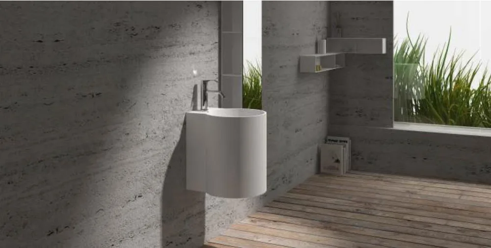 Corian настенный умывальник для ванной комнаты, твердая поверхность, ручная раковина, гардеробная, туалетный столик, раковина RS38479