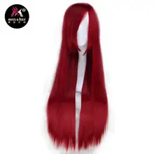 Miss U волосы синтетические 80 см длинные прямые синтетические Косплей Костюм Хэллоуин парик 15 цветов