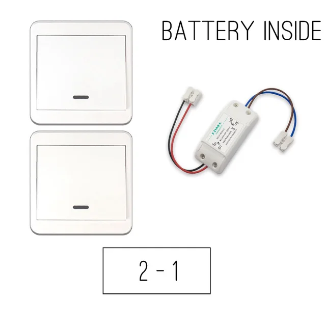Wireless Remote Control Switch AC85 260V Receiver Wall Panel