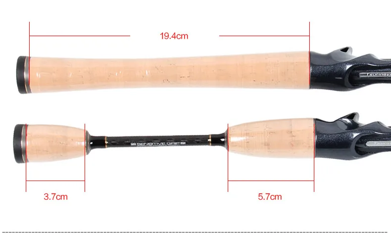 TSURINOYA стержни для рыбалки 1,89 м UL 2 секции 95 г Углеродные приманки стержни FUJI аксессуары быстрого действия Canne a Baitcsting Rod