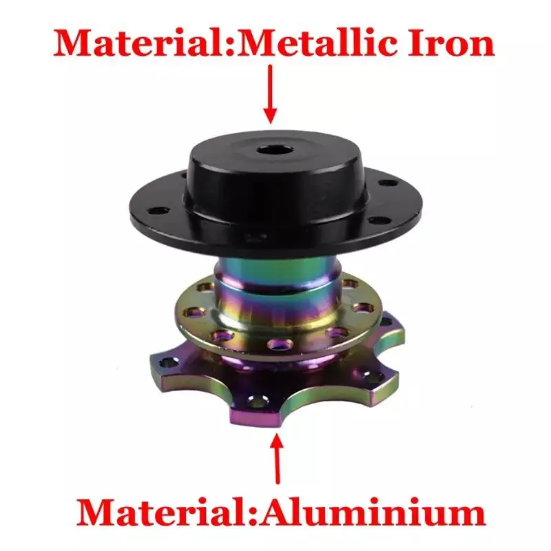 Универсальный 6 отверстий автомобиль гоночный алюминиевый руль быстроразъемный концентратор адаптер оснастки босс