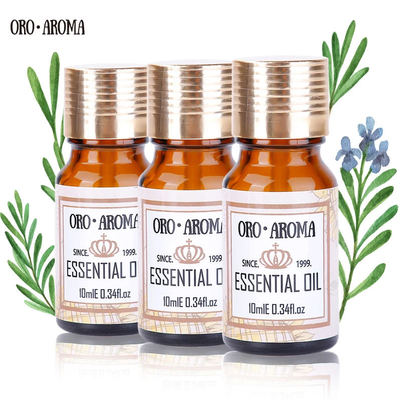 

Oroaroma Tea tree Lavender Patchouli Essential Oils Aromatherapy, Massage,Spa, Bath 10ml*3