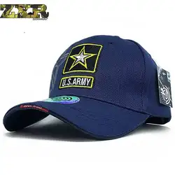 Весна тактическая Бейсбол Snapback Кепки S Повседневное загнутыми полями летом звезда Вышивка Кепки ремень обратно армии США Шапки на открытом