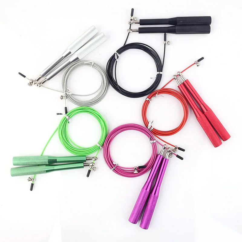 200Pcs/Lot Sport Speed Jump Rope Ball Bearing Metal Handle Skipping