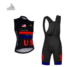 2017 Eyessee summer breathable sleeveless bicycle clothing Ropa Ciclismo United States Sleeveless cycling clothing