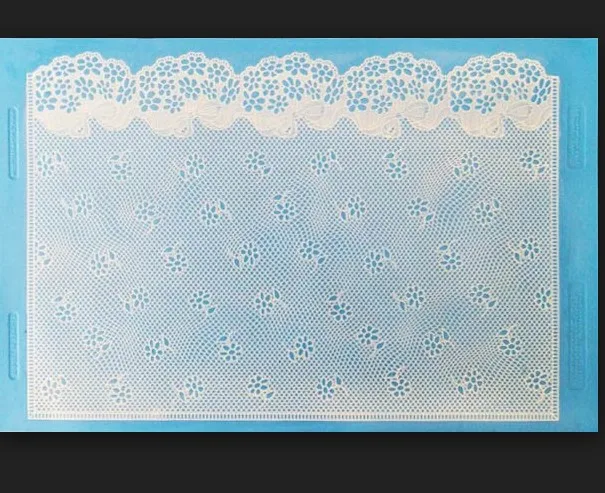 Большой кружевной коврик цветок инструменты для украшения тортов из мастики Силиконовые Формы для кексов помадные формы для тортов Confeitaria