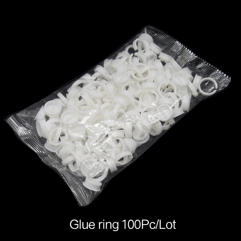 100 шт. картриджи для перманентного макияжа с кольцами|glue ring|eyelash glue ringeyelash ring |