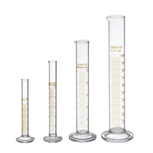 Dicke Glas Meßzylinder Zylinder Set 5ml 10ml 50ml 100ml Glas mit Zwei Bürsten