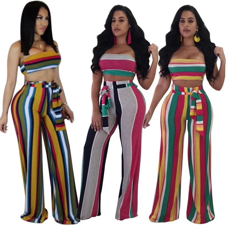 2 piece summer pants set