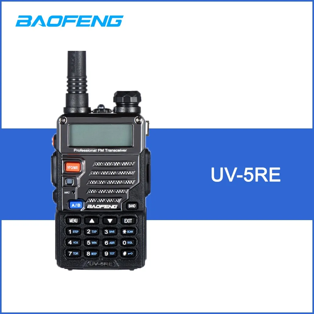 

BaoFeng UV-5RE Walkie Talkie Two Way Radio FM Transceiver Interphone Dual-band DTMF Encoded VOX Alarm LED Flashlight Key Lock