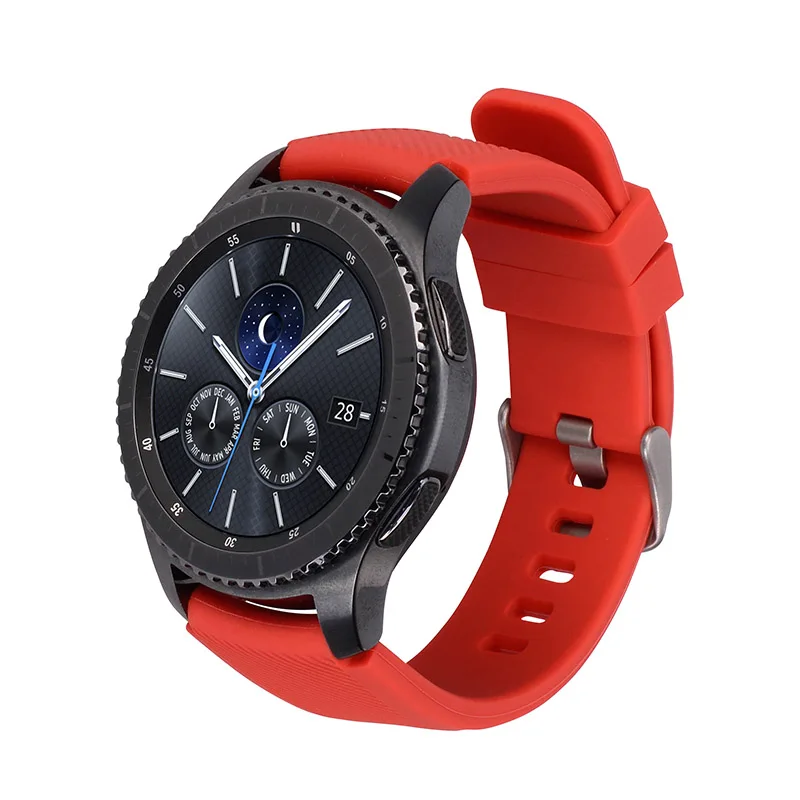 Силиконовый ремешок для часов samsung gear S3 Classic Frontier 22 мм силиконовый S 3 спортивный