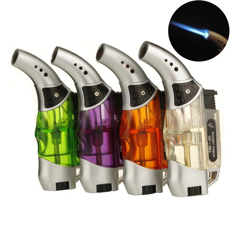 

Butane gas Jet Lighter Mini Portable Torch Flame Lighters for Cigars