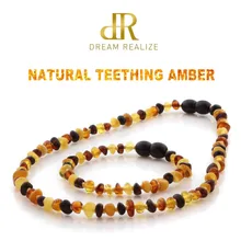 DR Genuine Baltic Amber Teething Necklace Bracelet for babies Certified Authenticity Natural Amber Beads Jewelry Sets for Baby