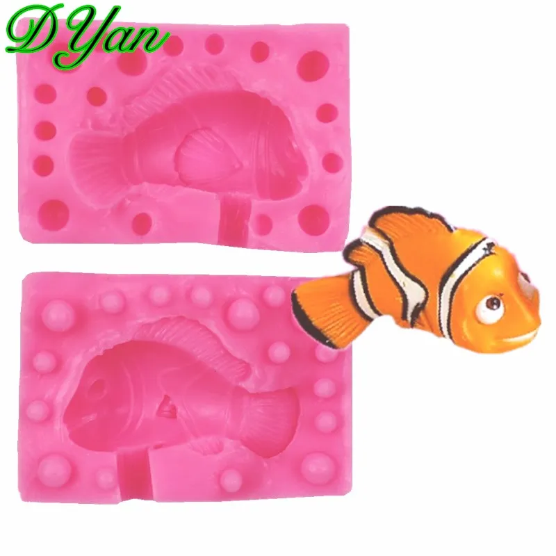 

Cartoon Fish Fondant Cake Mold Chocolate Mold DIY Cake Baking Mold Handmade Soap Mold