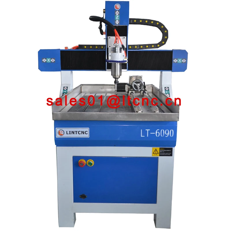 LINTCNC 6090 4 axis cnc router engraver wood machine / 6040 9060 3d