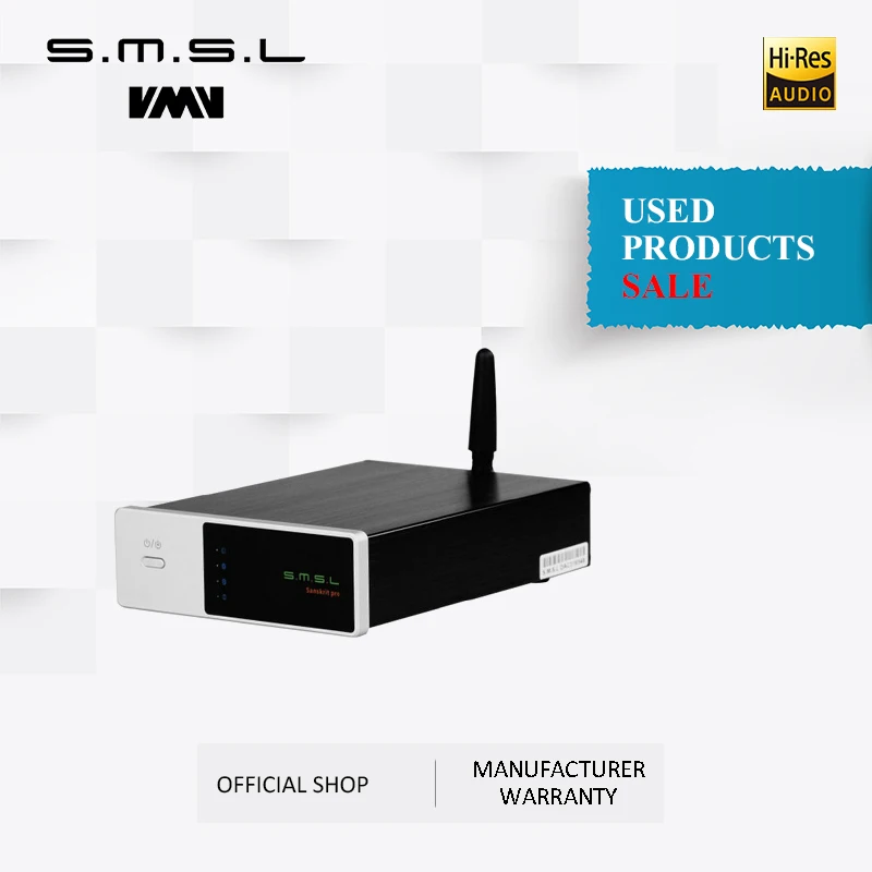 

Used products SMSL Sanskrit PRO-B Bluetooth Digital to Analog Converter Support 32bit/384KHz DSD512 USB/Optical/Coaxial Input