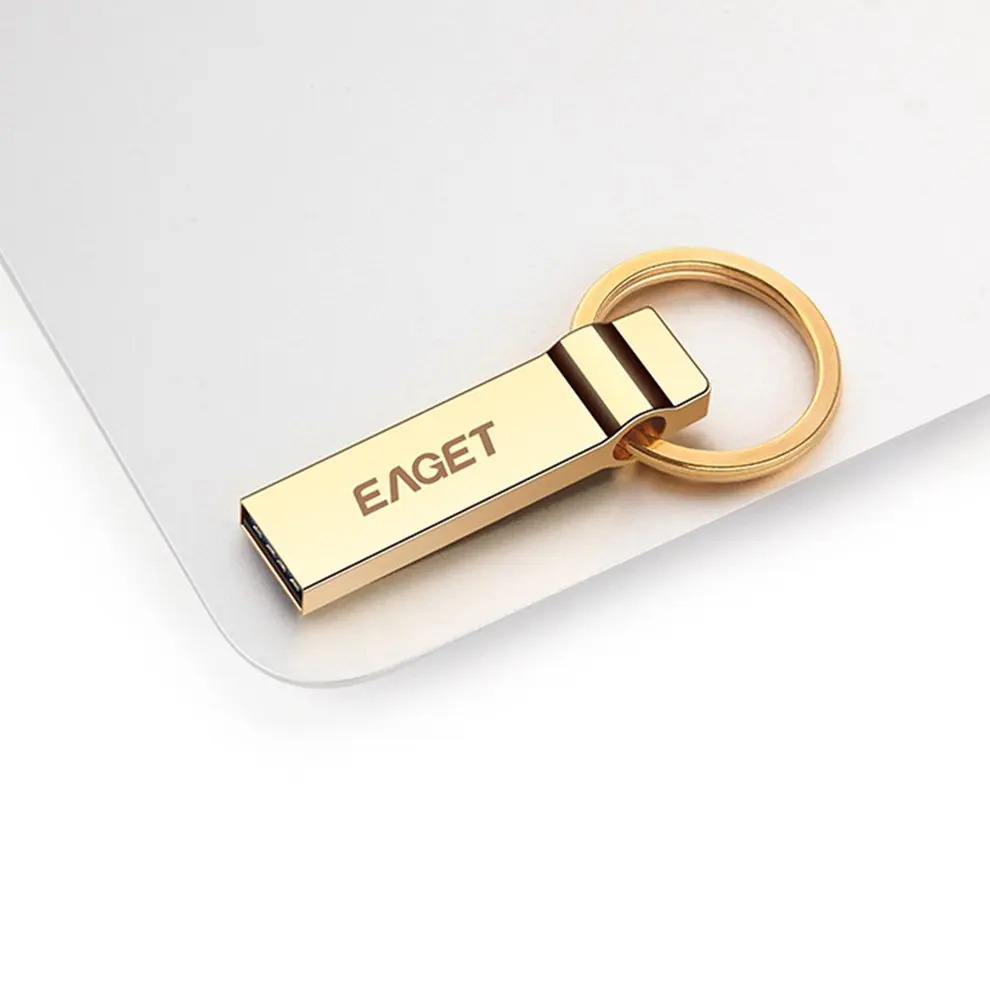 EAGET U90 Высокоскоростной USB 3,0 Флешка USB флешка 128G 32G 64G 16G флеш-накопитель Водонепроницаемый защитный брелок для ключей для ПК