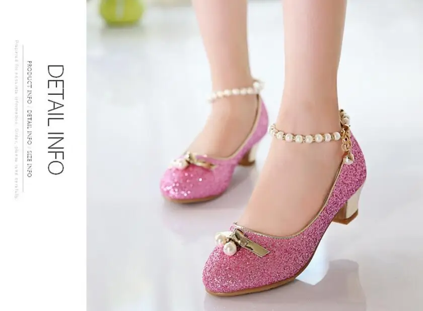 Girl Princess Leather Sandals-19