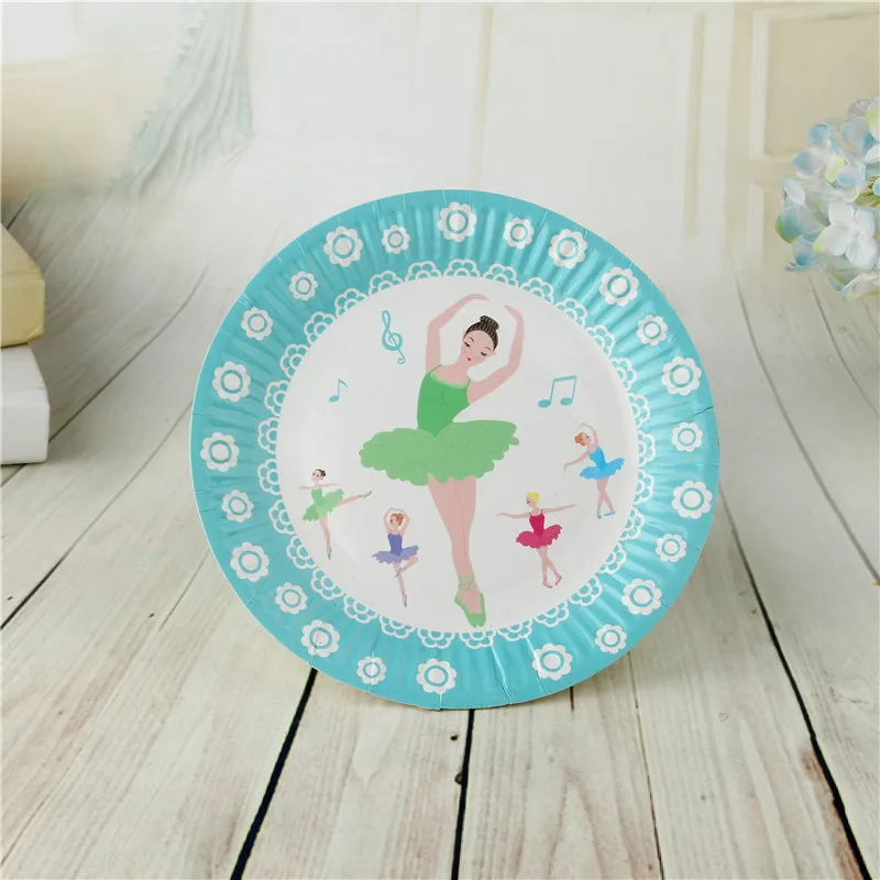 FANLUS 7inch colorful dots wave point disposable paper plates party tray Valentine Birthday Wedding Tableware cake barbecue (1)