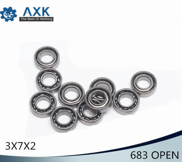 683 открытый шариковый подшипник 3*7*2 мм 10 шт. ABEC 1 нестандартные открытые