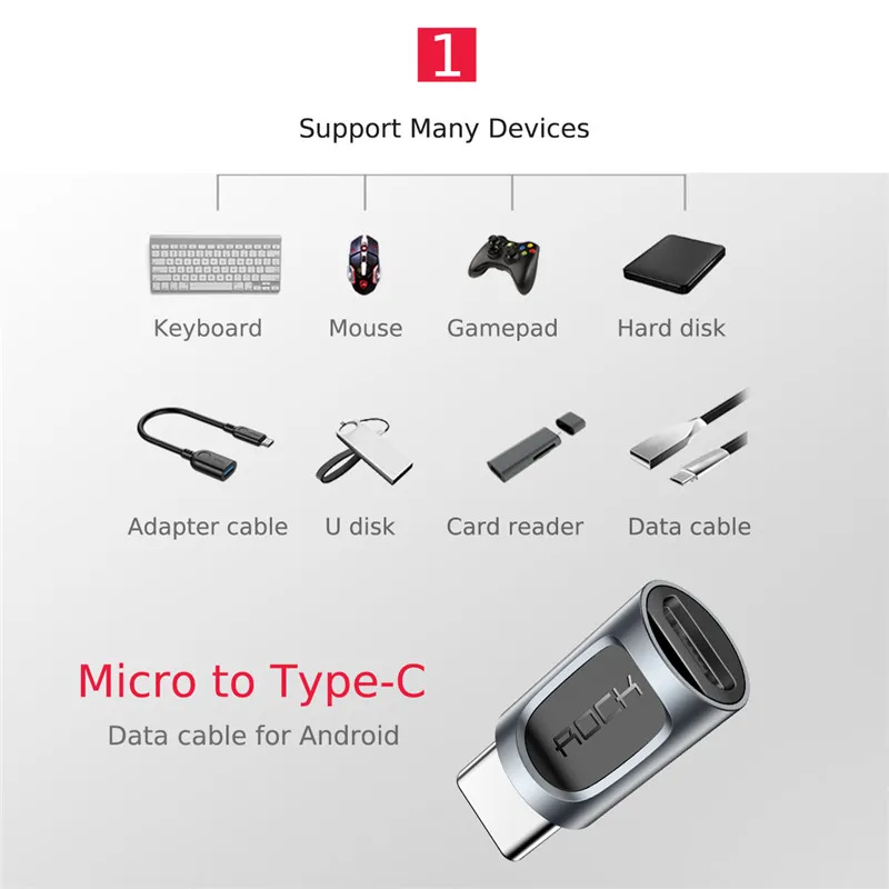 Micro USB адаптер USB-C 3,1 OTG конвертер тип-c переключатель для Android смартфон зарядное устройство разъем для передачи данных